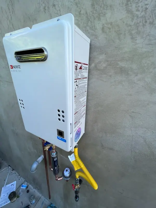 Tankless water heater installation for Park Royale homes